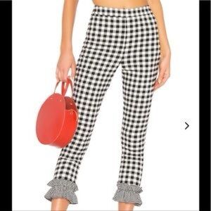 Lovers and friends Gingham plaid pants. Size small